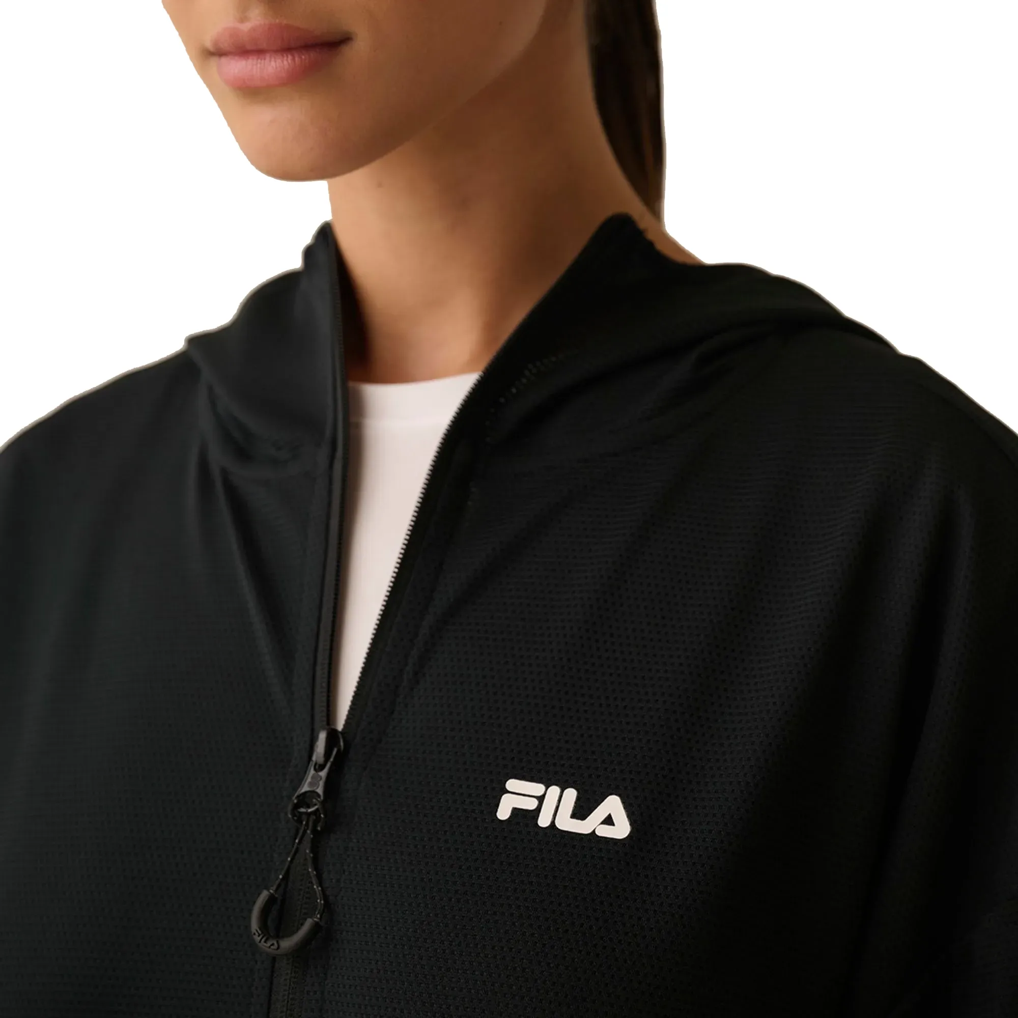 Fila Jaqueta F12AT01161-312 F MIX MESH FLOW PretoBranco Poliester -3-